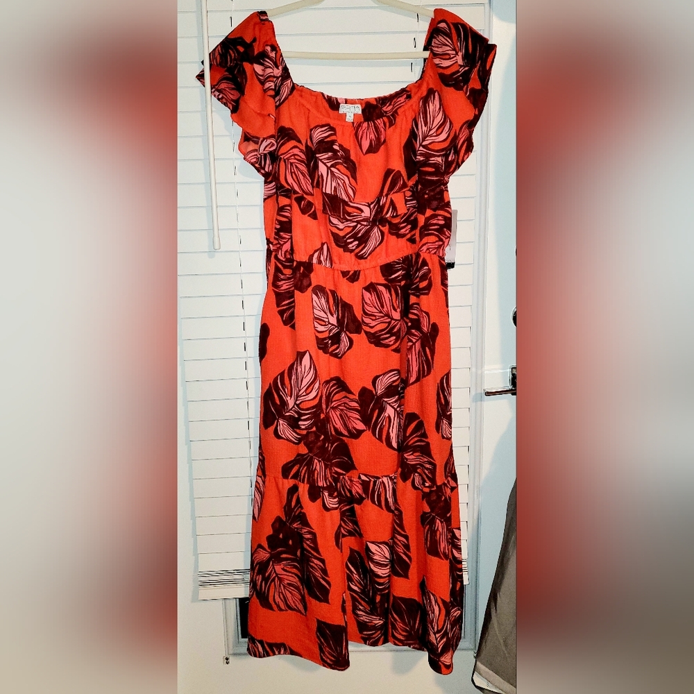 Sofia Vergara Ruffle Off Shoulder Maxi Dress - Picture 4 of 11